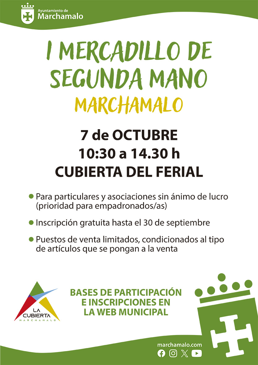 ¡Únete al I Mercadillo de Segunda Mano de Marchamalo! Inscripciones Abiertas Hasta el 1 de Octubre