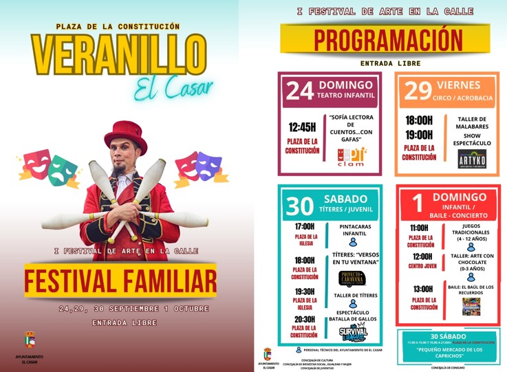 I Festival de Arte en la Calle: 'Veranillo El Casar' llega para celebrar el tradicional veranillo de San Miguel