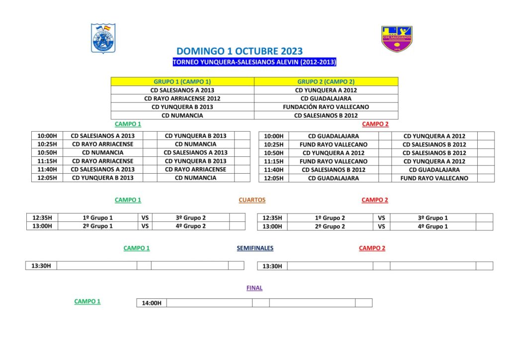 Yunquera de Henares se Prepara para el I Trofeo de Fútbol en Categorías Benjamín y Alevín con Equipos Destacados