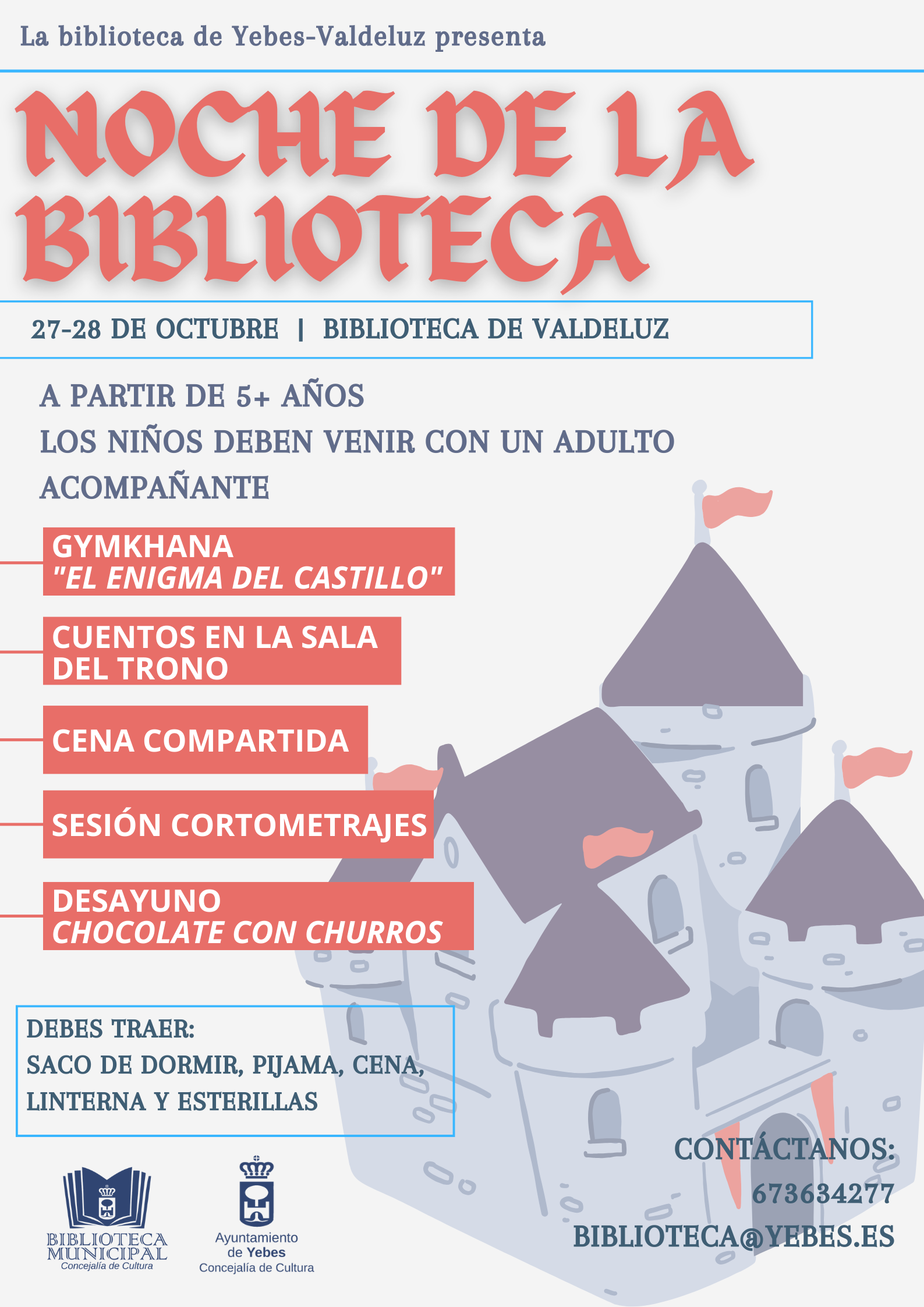 Valdeluz se Prepara para la Noche Mágica de la Biblioteca en el Día Internacional de las Bibliotecas
