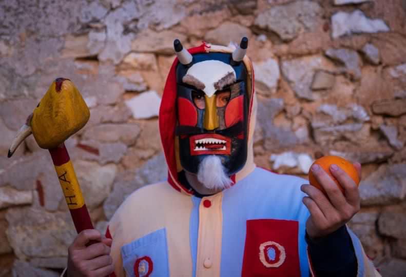 Fiesta de las Candelas en Arbancón 2024. Botarga