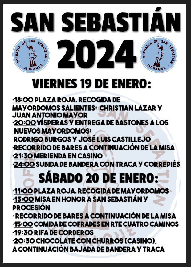 San Antón, San Sebastián, Santa Águeda y San Blas 