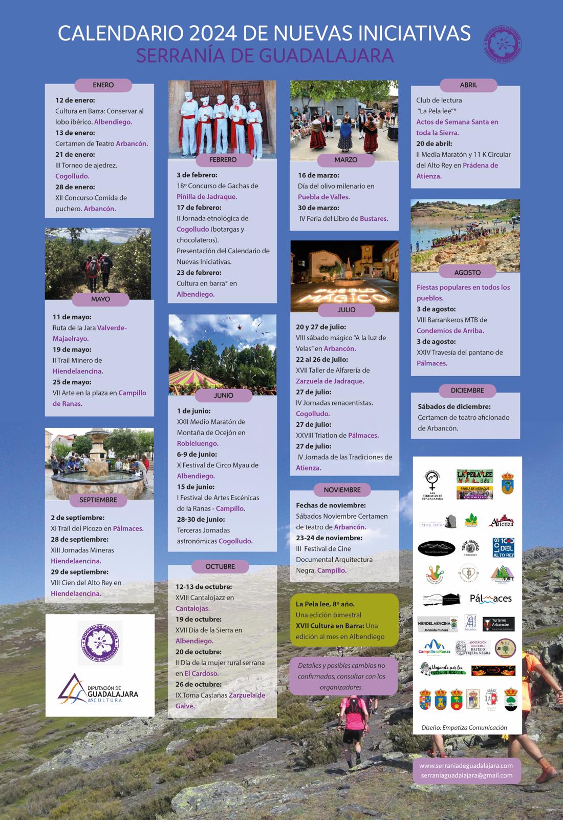 Calendario de Primavera en la Sierra de Guadalajara