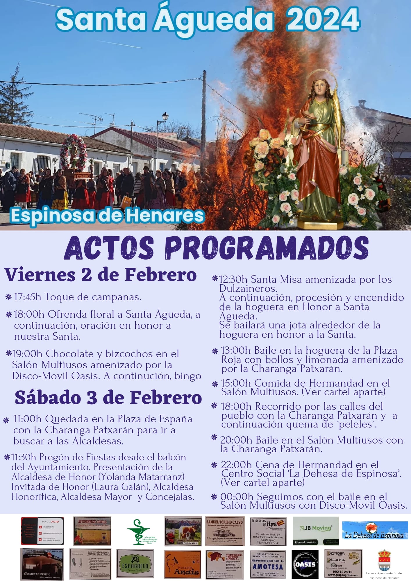 Santa Águeda 2024 en Espinosa de Henares