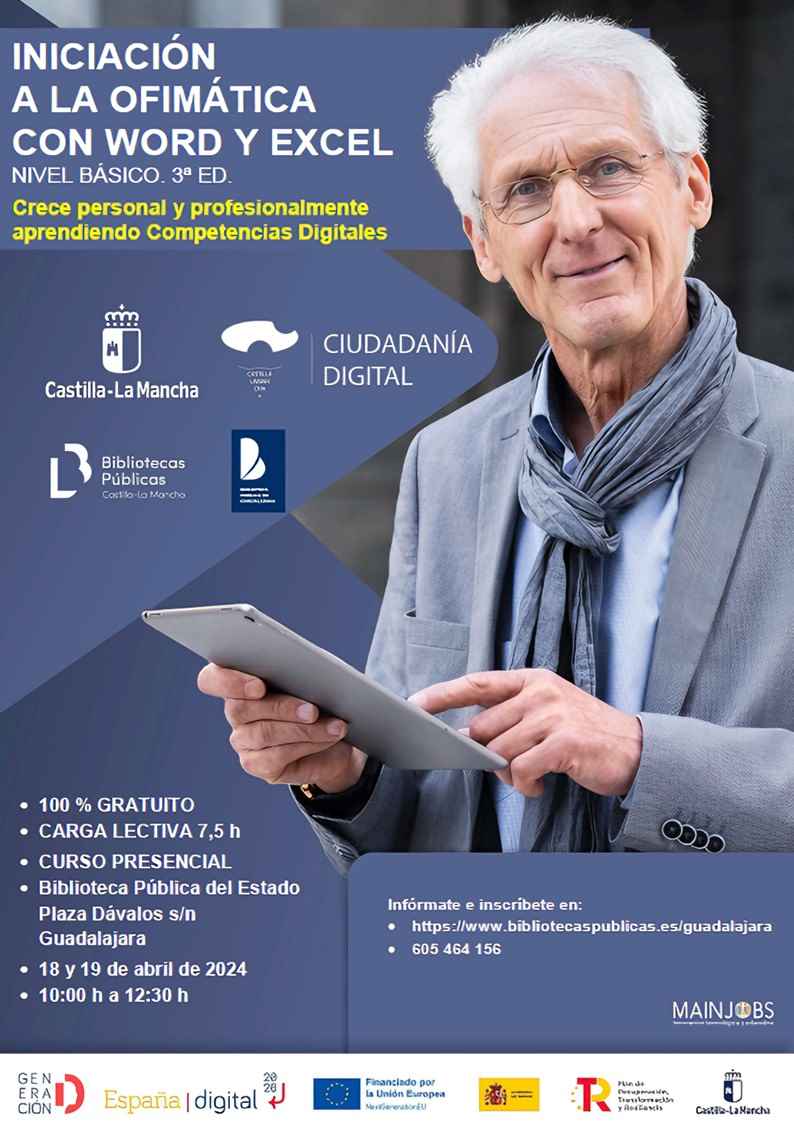 Curso de Ofimática: Aprende Word y Excel en la Biblioteca de Guadalajara
