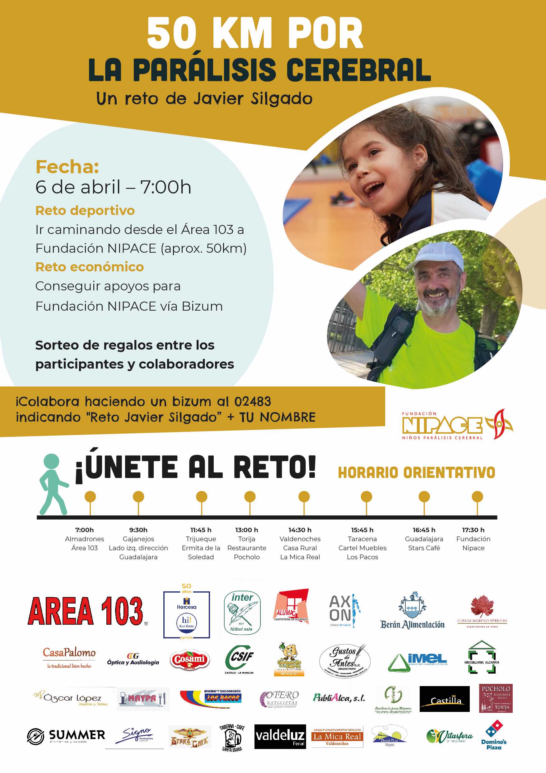 Javier Silgado Lanza el Reto '50 KM por la Parálisis Cerebral' para Ayudar a Fundación Nipace