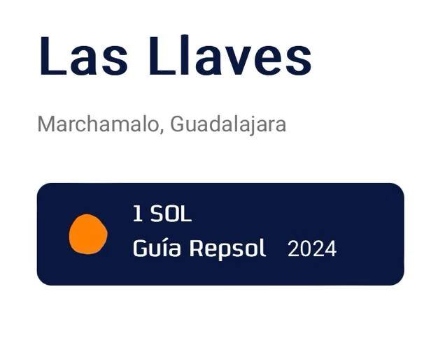 El Restaurante Las Llaves de Marchamalo Recibe Un Sol de Guía Repsol 2024
