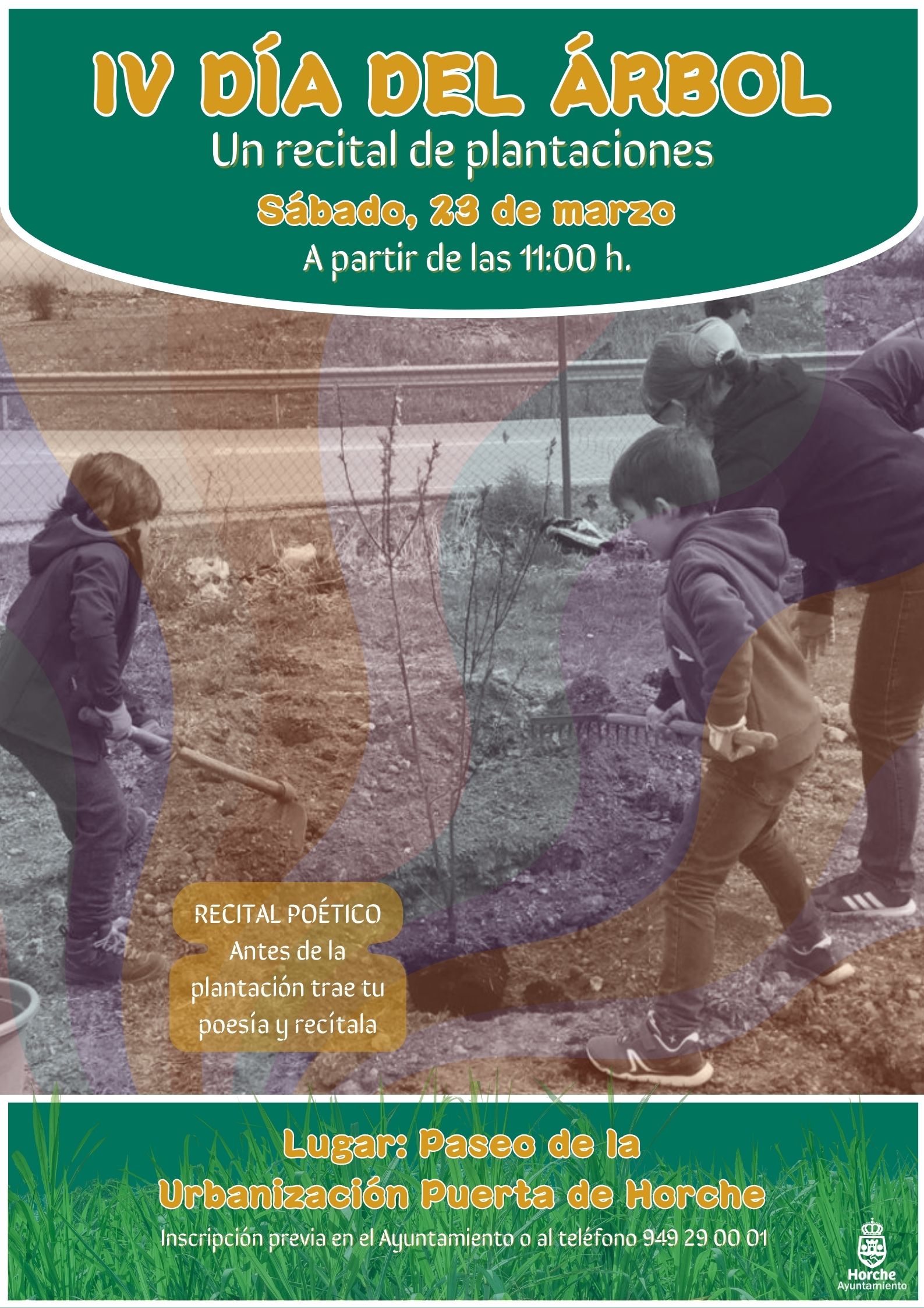 Horche celebra el Día del Árbol con recital poético y plantaciones