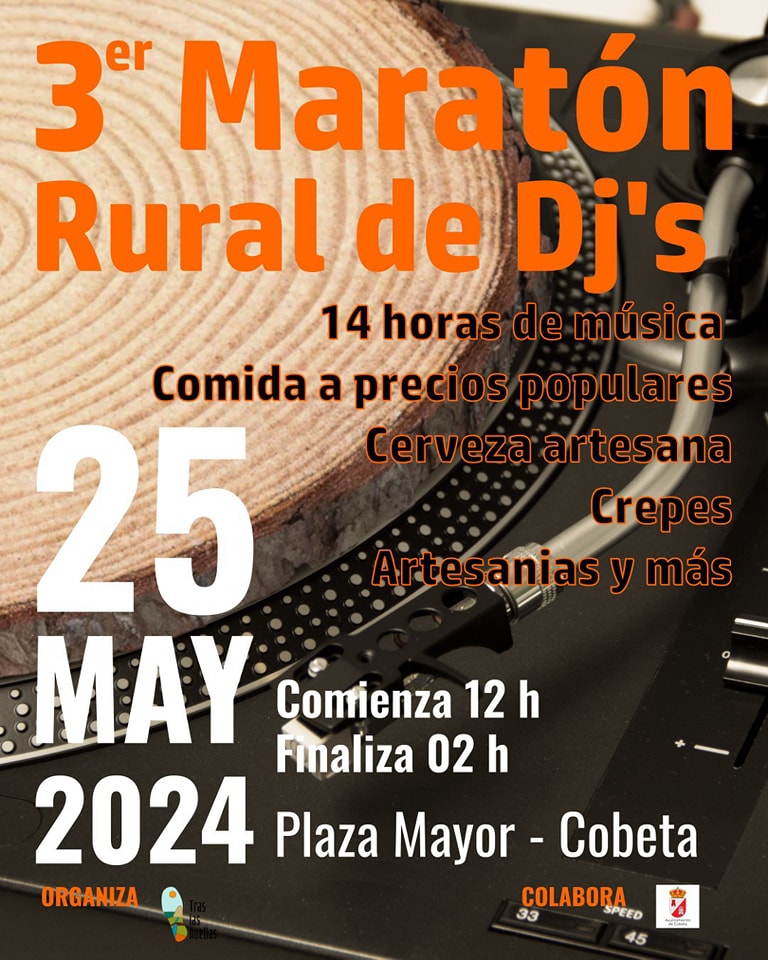 Cobeta se Prepara para el III Maratón Rural de DJs: 14 Horas de Música y Diversión