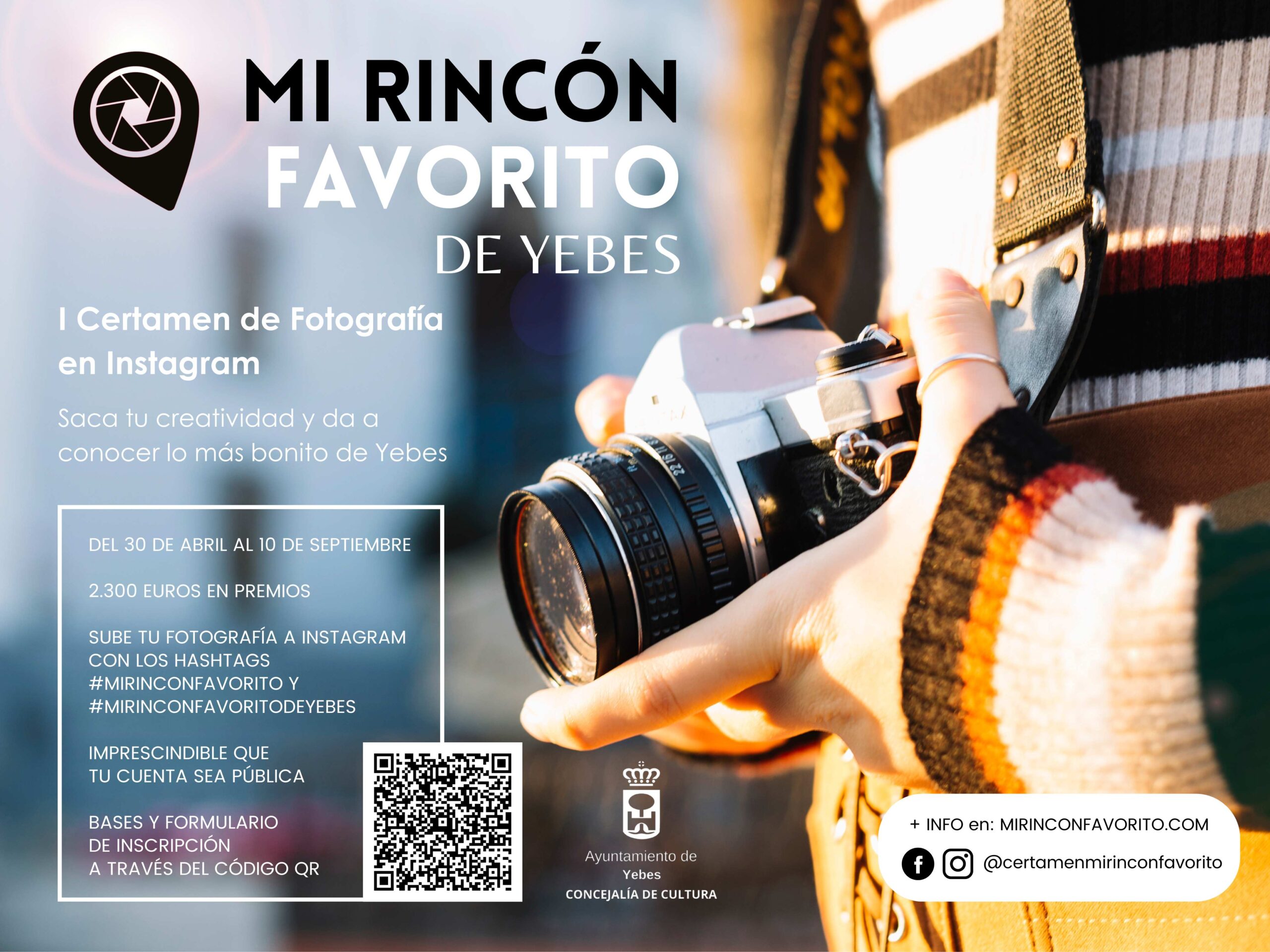 Se busca ‘Mi Rincón Favorito’ de Yebes: El Ayuntamiento de Yebes-Valdeluz lanza su primer certamen de fotografía en Instagram