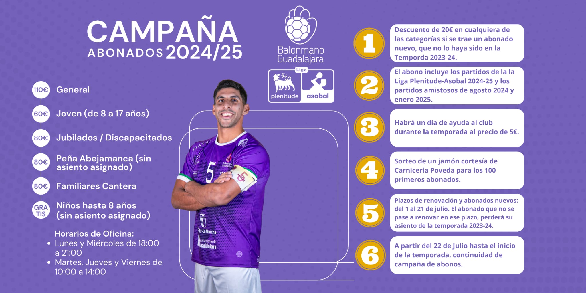 BM Guadalajara: Preparativos y Abonos para la Temporada ASOBAL 2024