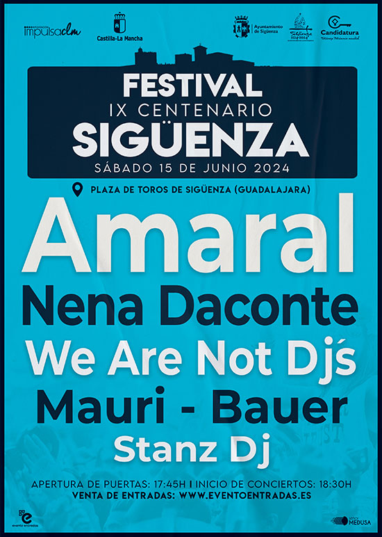 Festival IX Centenario Sigüenza 2024: Conciertos en Plaza de Toros