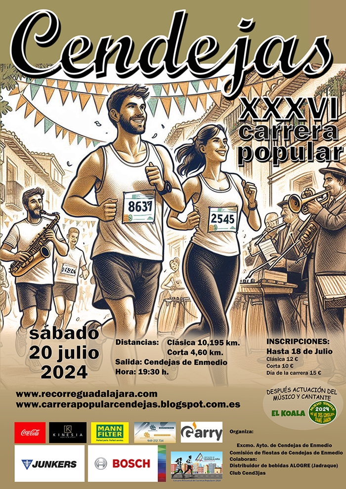 Participa en la XXXVI Carrera Popular de Cendejas 2024: Información, Inscripciones y Premios