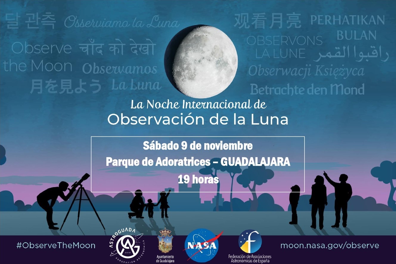 Guadalajara y Marchamalo celebran la Noche Internacional de Observación de la Luna con AstroGuada