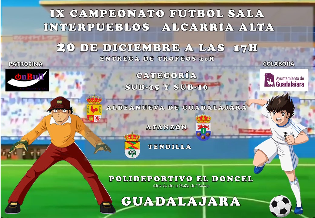 El Polideportivo El Doncel de Guadalajara será escenario de la IX edición el viernes 20 de diciembre