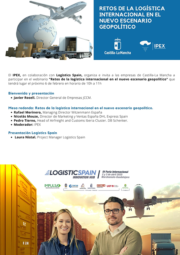 El IPEX y Logistics Spain organizan un foro online sobre los retos de la logística internacional en el nuevo escenario geopolítico