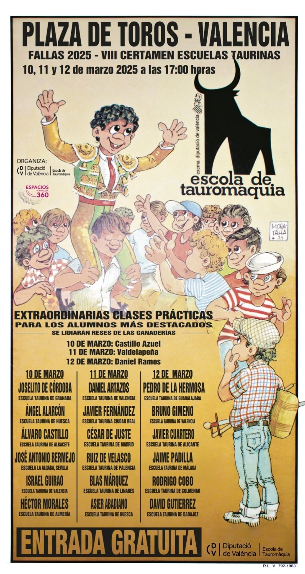 El VIII Certamen de Escuelas Taurinas en las Fallas 2025 contará con dos alcarreños