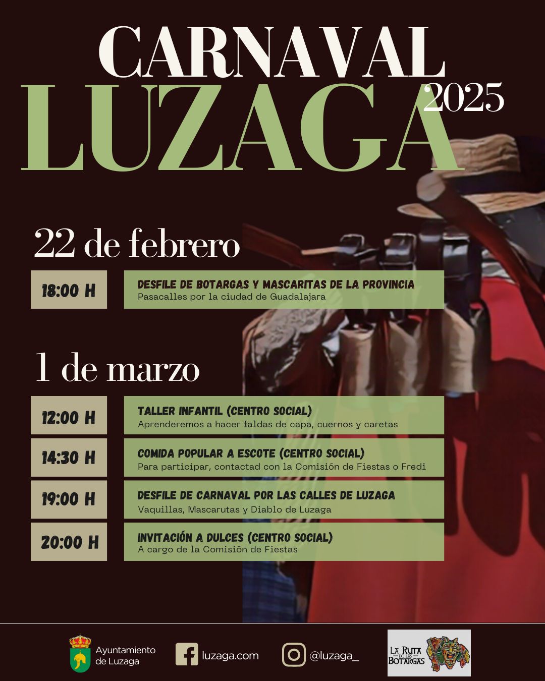 Carnaval de Luzaga 2025: La Vaquilla, el Diablo y el Pasacalles