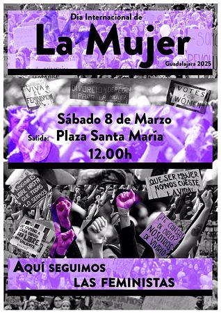 Manifestación 8M en Guadalajara: La Red Feminista convoca a la lucha por la igualdad y los derechos de las mujeres