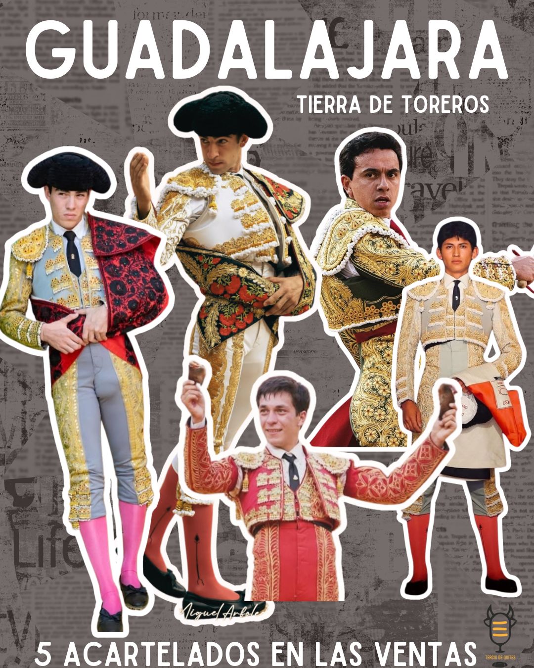 Los toreros de Guadalajara acartelados en las Ventas