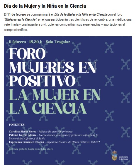 Mujeres en Positivo celebra el Día Internacional de las Mujeres y las Niñas en la Ciencia con un foro sobre el papel de la mujer en la ciencia