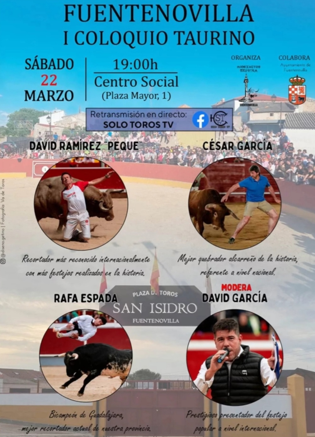 Fuentenovilla acoge su primer coloquio taurino con figuras del recorte y el quebrado