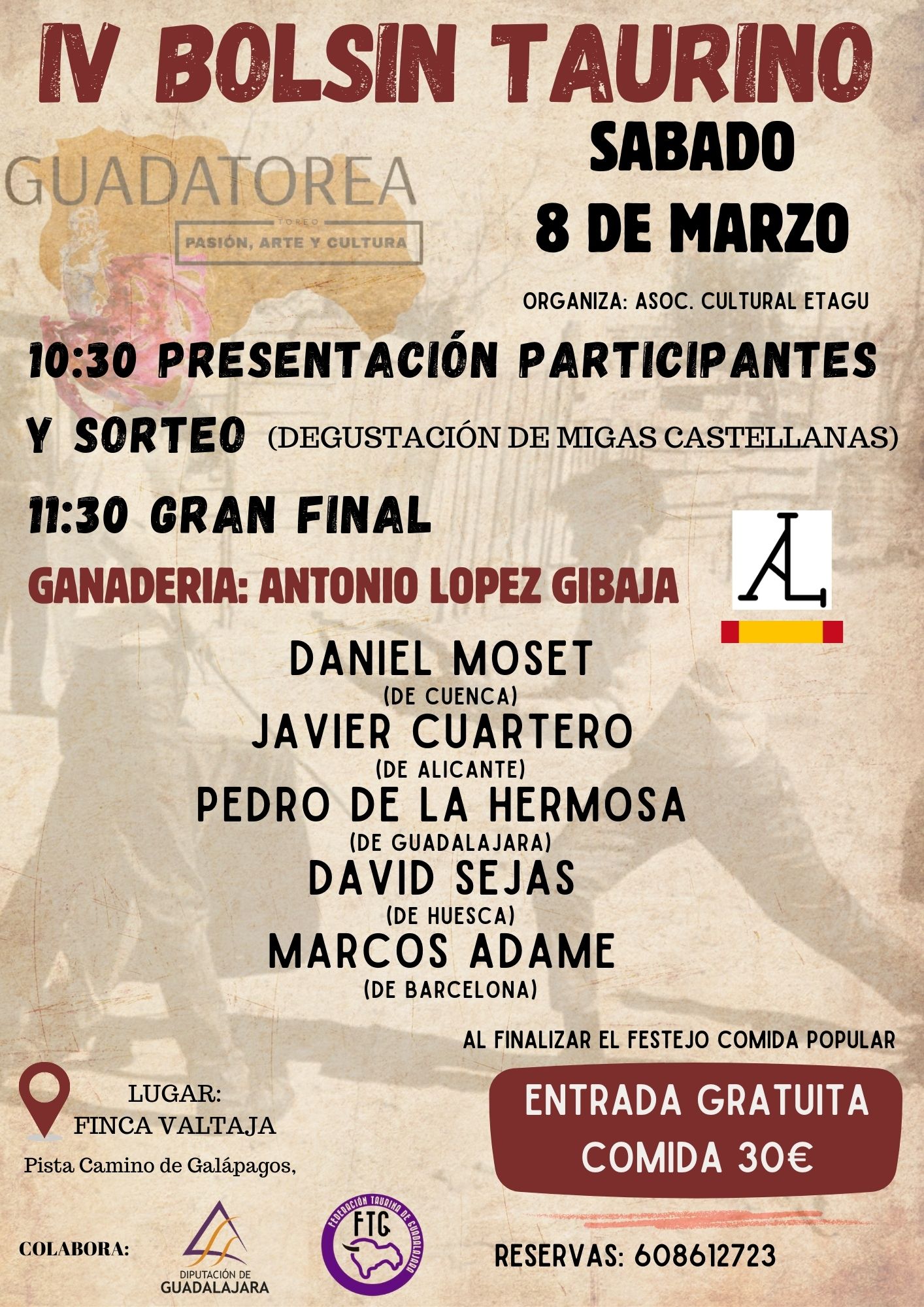 La Finca Valtaja acoge el Bolsín Taurino en su IV edición el 8 de marzo