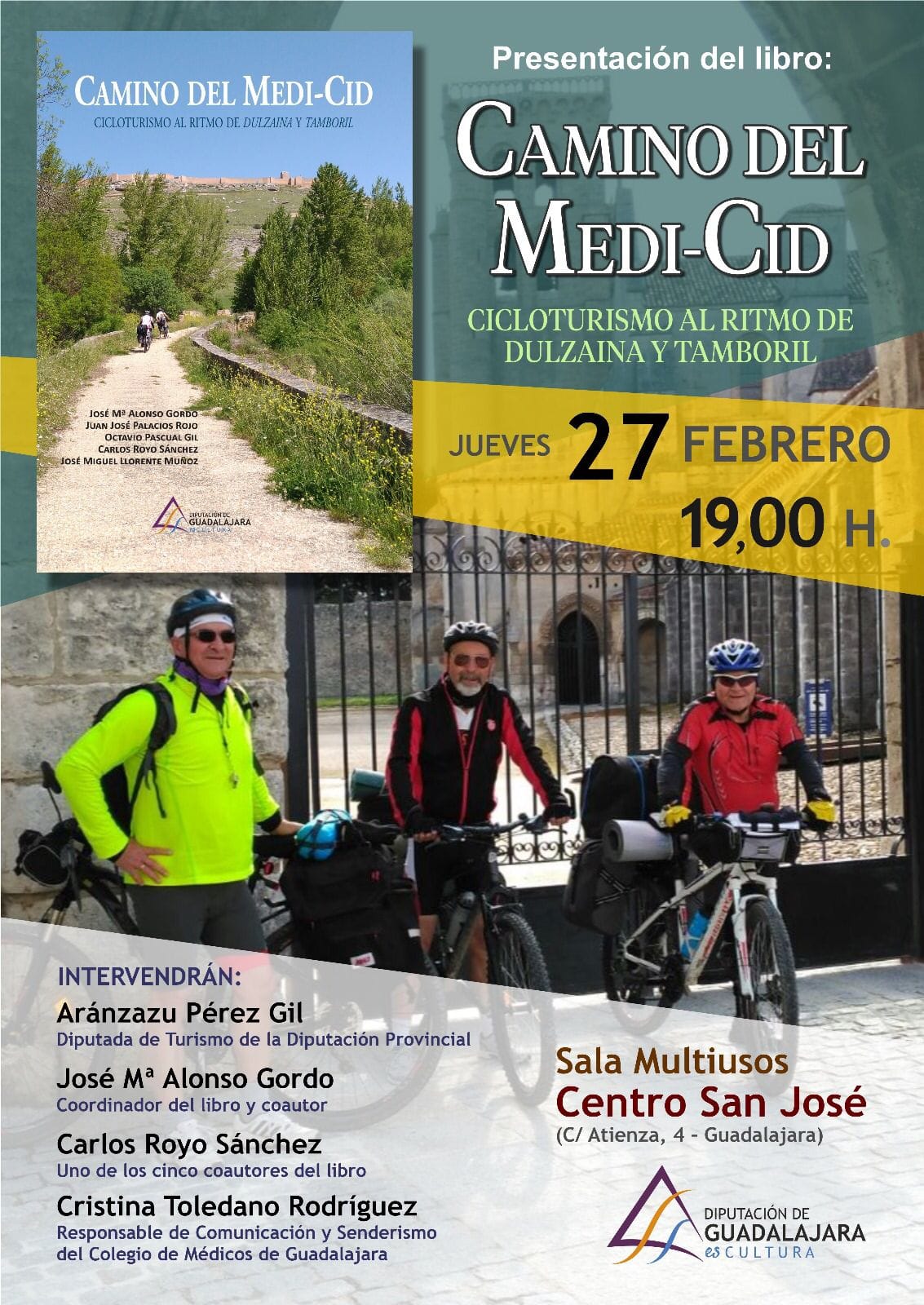Presentación del libro 'Camino del Medi-Cid': Cicloturismo, Tradición y Aventura por Guadalajara