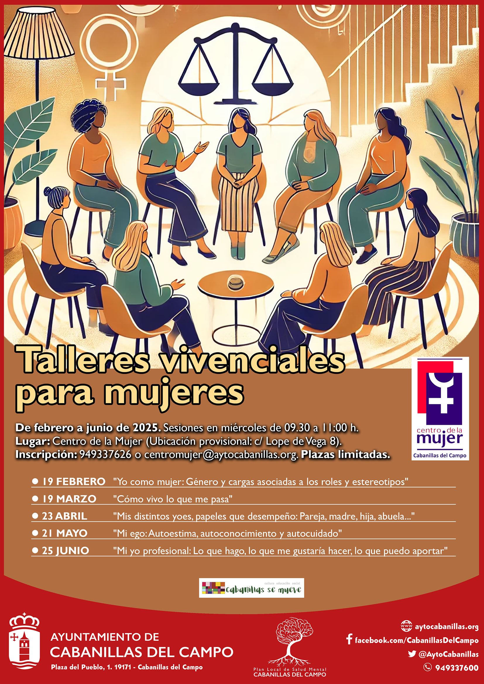 Talleres vivenciales para mujeres en Cabanillas: empoderamiento y crecimiento personal
