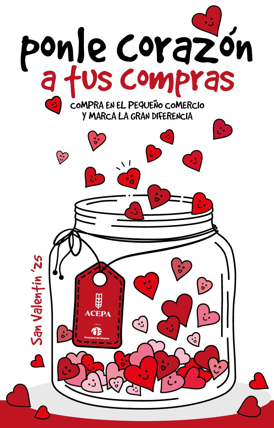 ACEPA lanza la campaña 'Ponle corazón' para celebrar San Valentín y promover el comercio local en Azuqueca