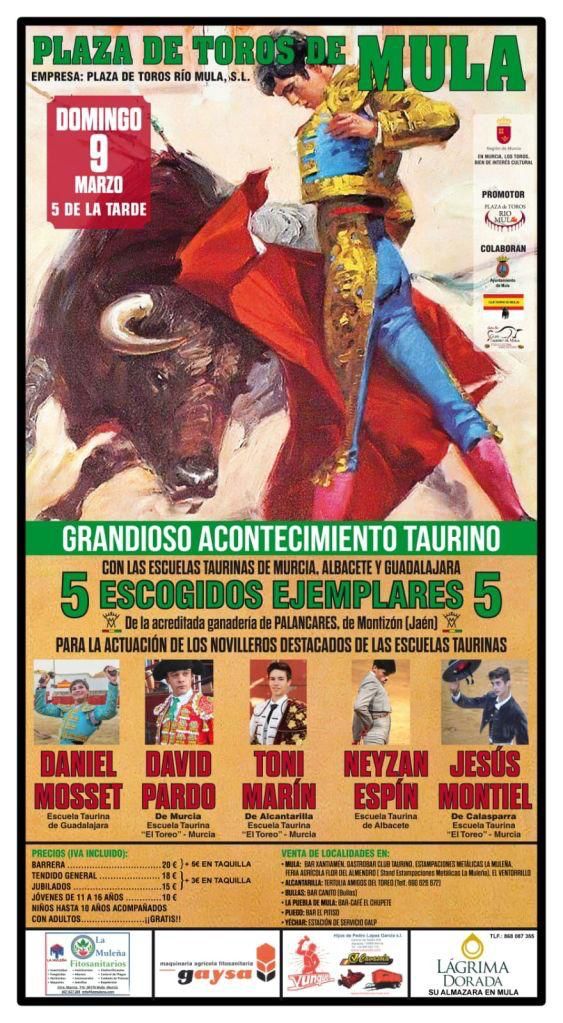 Mula celebra un gran espectáculo taurino con la participación de varias escuelas taurinas