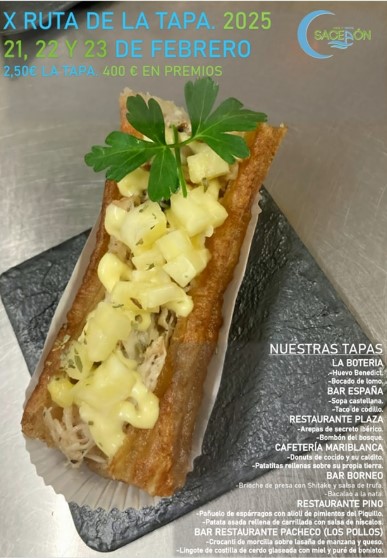 X Ruta de la Tapa en Sacedón: Disfruta de las mejores tapas del 21 al 23 de febrero de 2025