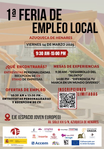 Cruz Roja Guadalajara participa en la primera Feria del Empleo Local de Azuqueca