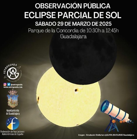 Eclipse Parcial de Sol en Guadalajara: Observación Gratuita en el Parque de la Concordia el 29 de Marzo