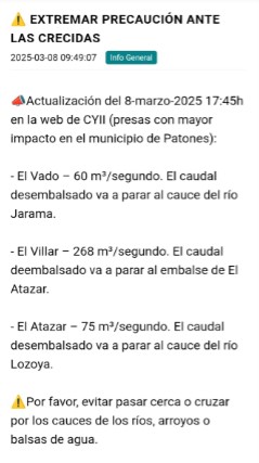 Constituido el CASP en Guadalajara para coordinar acciones preventivas frente a la borrasca Jana