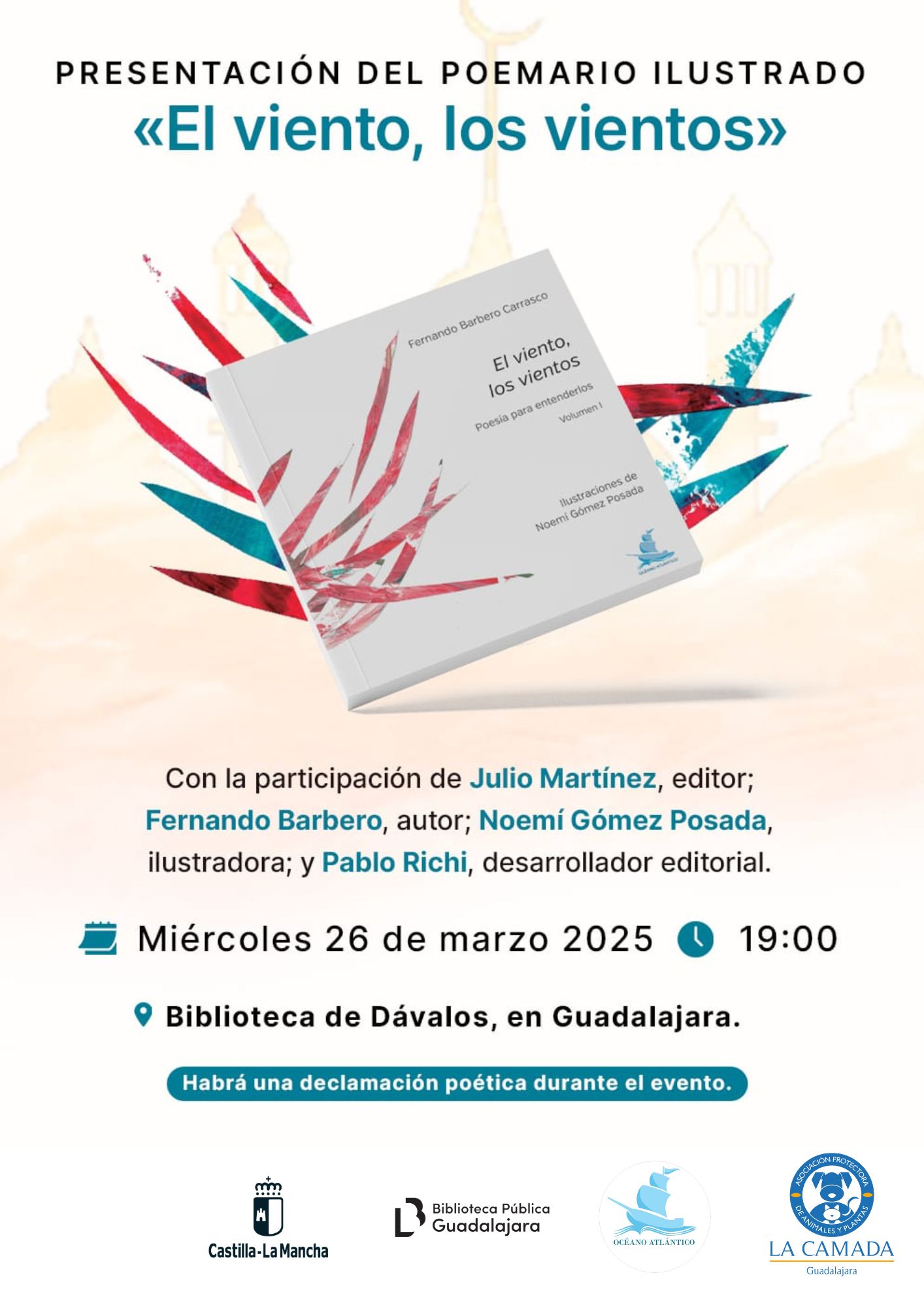 "El viento, los vientos": Presentación literaria en la Biblioteca de Dávalos de Guadalajara