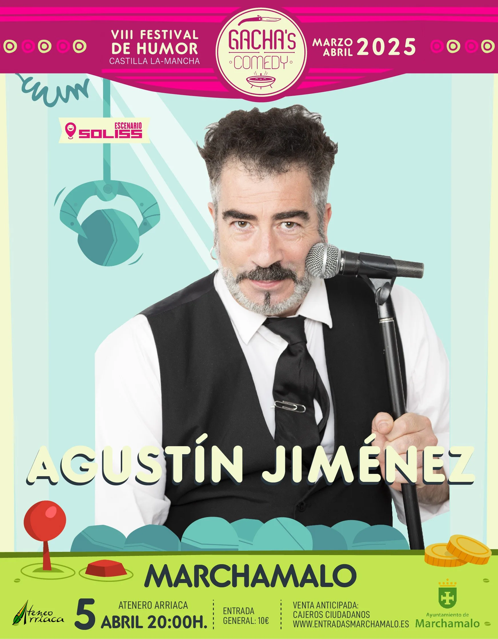 Disfruta de la Comedia en Vivo con Agustín Jiménez en Marchamalo