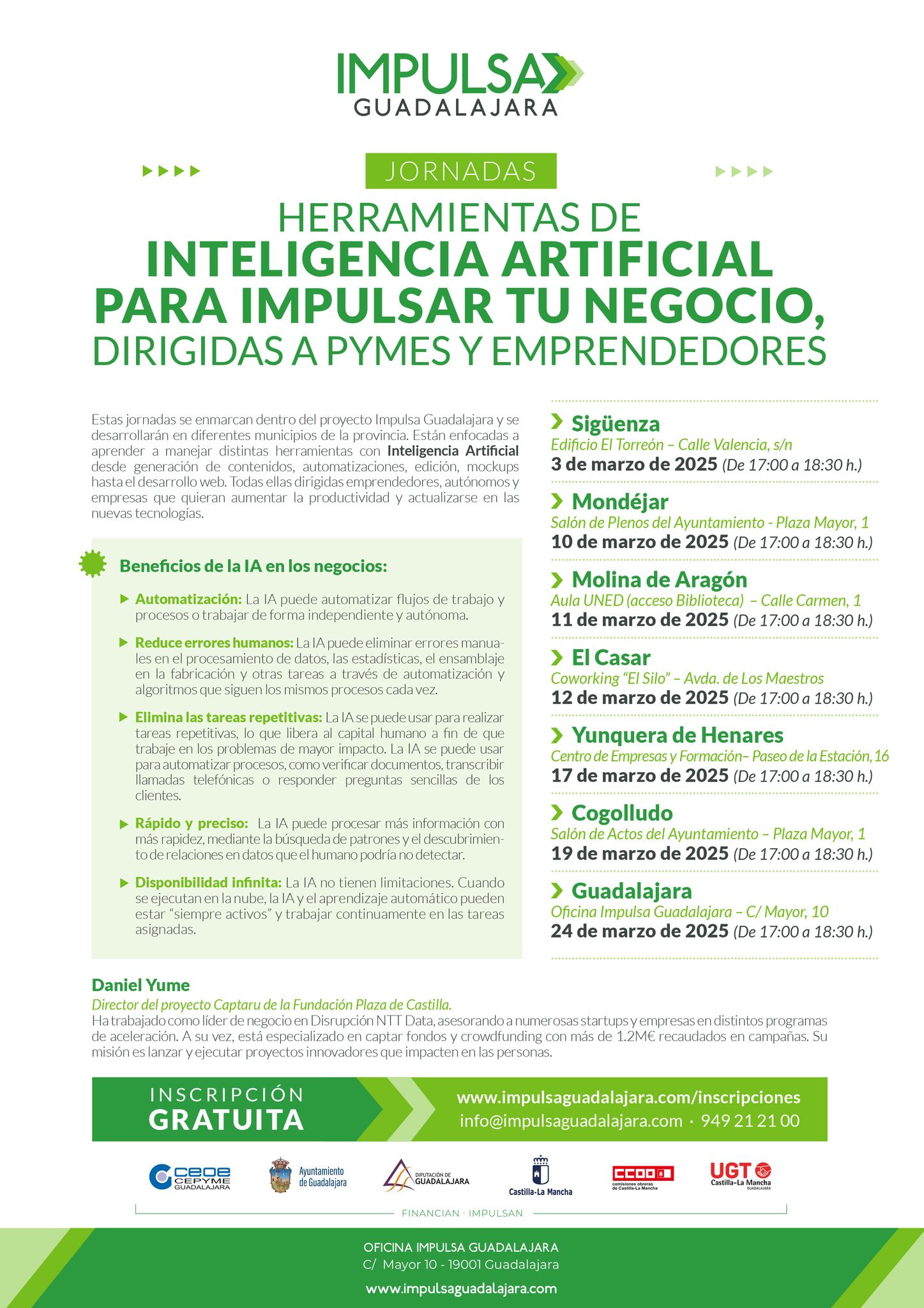 Jornada en Yunquera: Herramientas de Inteligencia Artificial para impulsar tu negocio