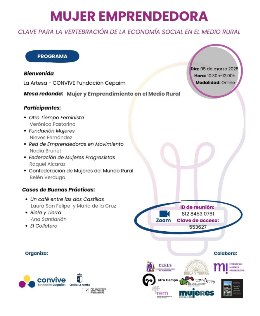 “Mujer emprendedora: clave para la vertebración de la economía social en el medio rural”