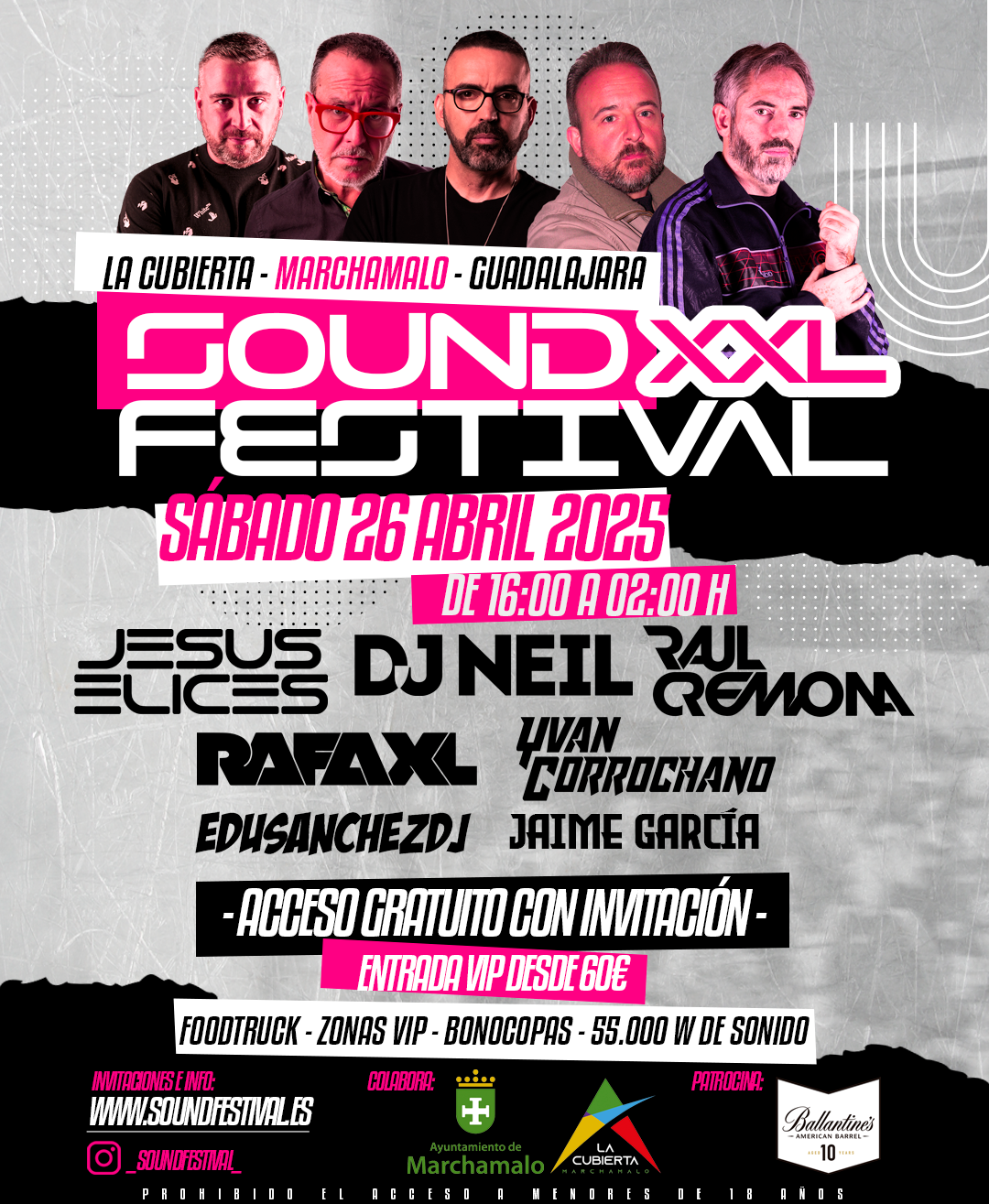Sound Festival XXL 2025 en Marchamalo: Música electrónica, DJs legendarios y 5000 entradas gratis