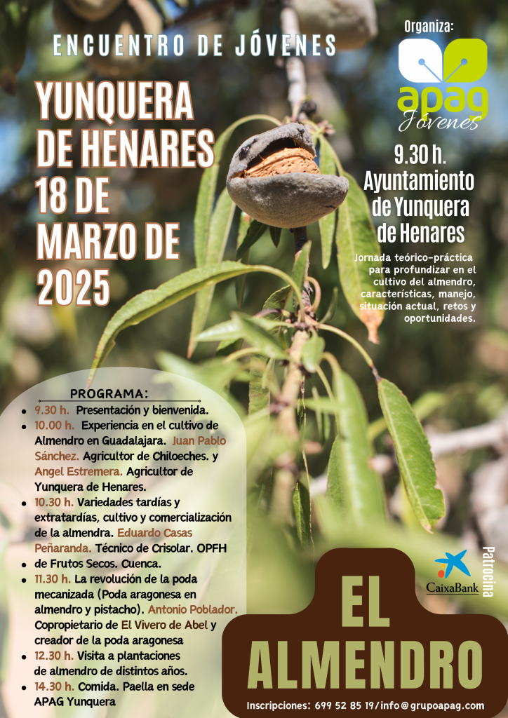 Expertos en el cultivo del almendro comparten conocimientos en Guadalajara