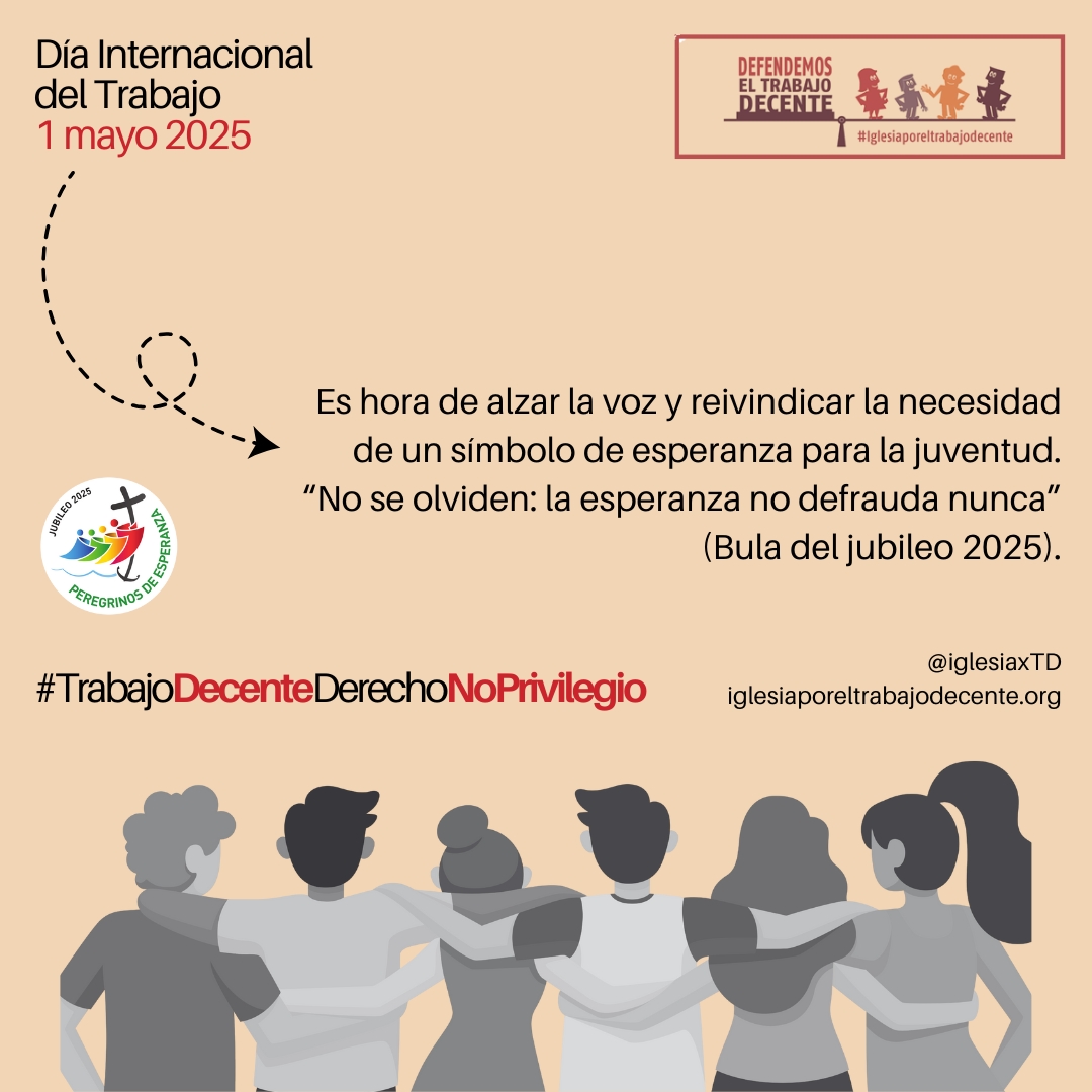 Trabajo digno para jóvenes: Cáritas y la Iglesia denuncian la precariedad laboral este 1 de mayo