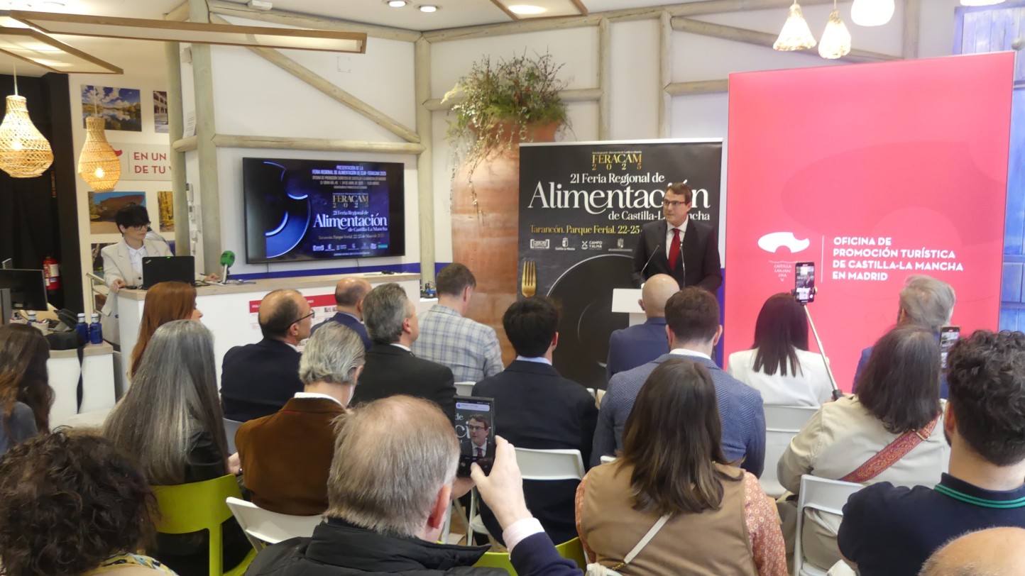 FERACAM muestra en Madrid la fuerza del sector agroalimentario manchego con el respaldo de Carlos Latre y las instituciones