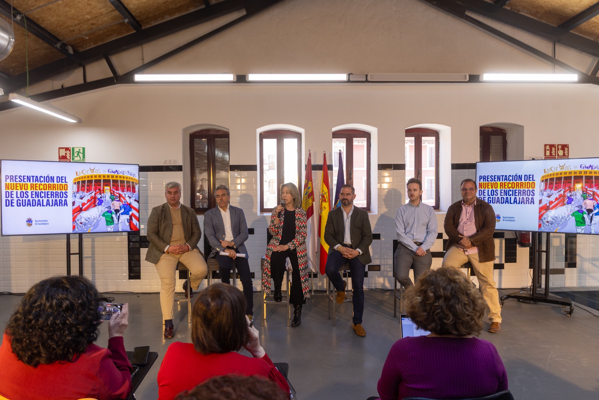 Guarinos presenta el nuevo recorrido de los encierros de Guadalajara