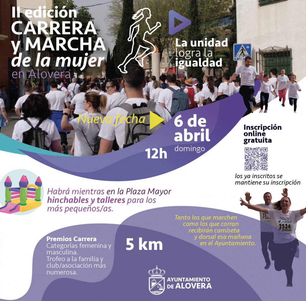II Carrera de la Mujer en Alovera 2025: Inscripción gratuita, deporte y actividades familiares