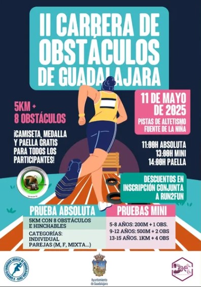 Vuelve la Carrera de Obstáculos de Guadalajara 2025: running, familia y mucha acción
