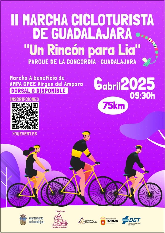 II Marcha Cicloturista de Guadalajara 2025: Pedalea por una Causa Solidaria en Favor de Lia