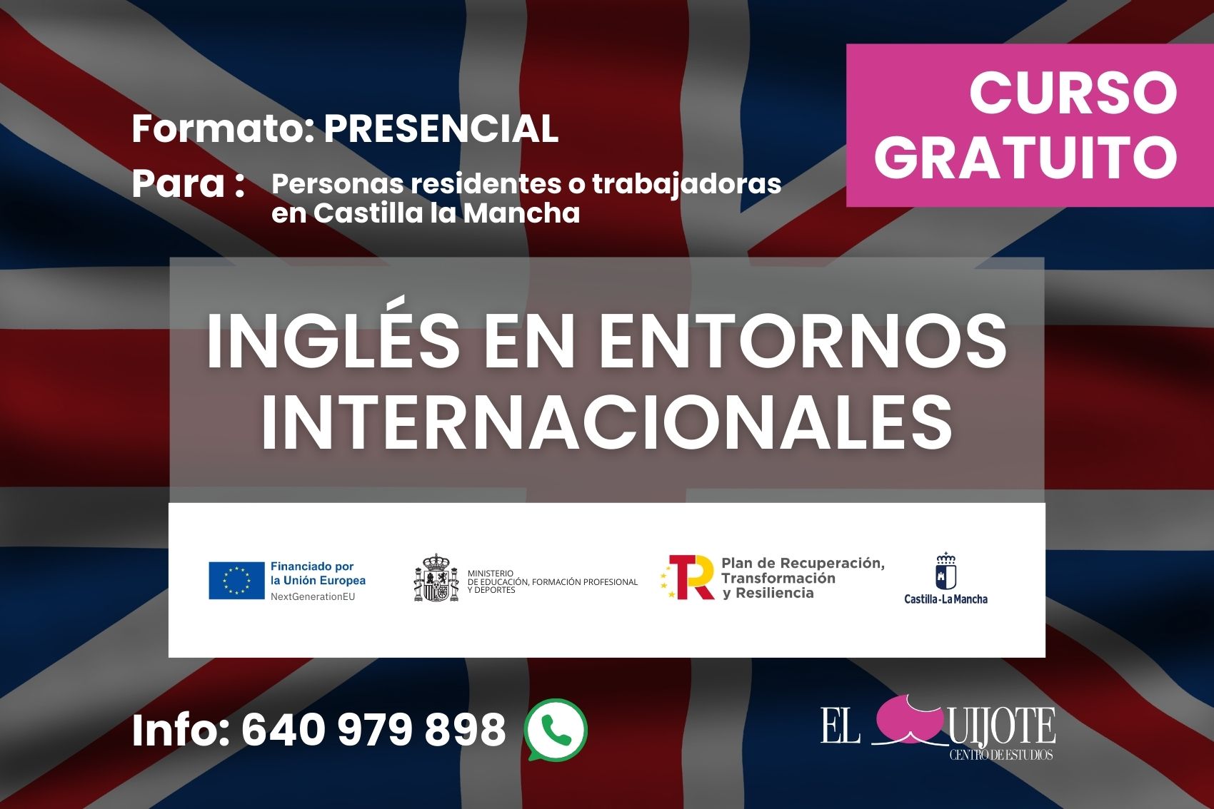 Aprende inglés para entornos internacionales con el Centro de Estudios El Quijote