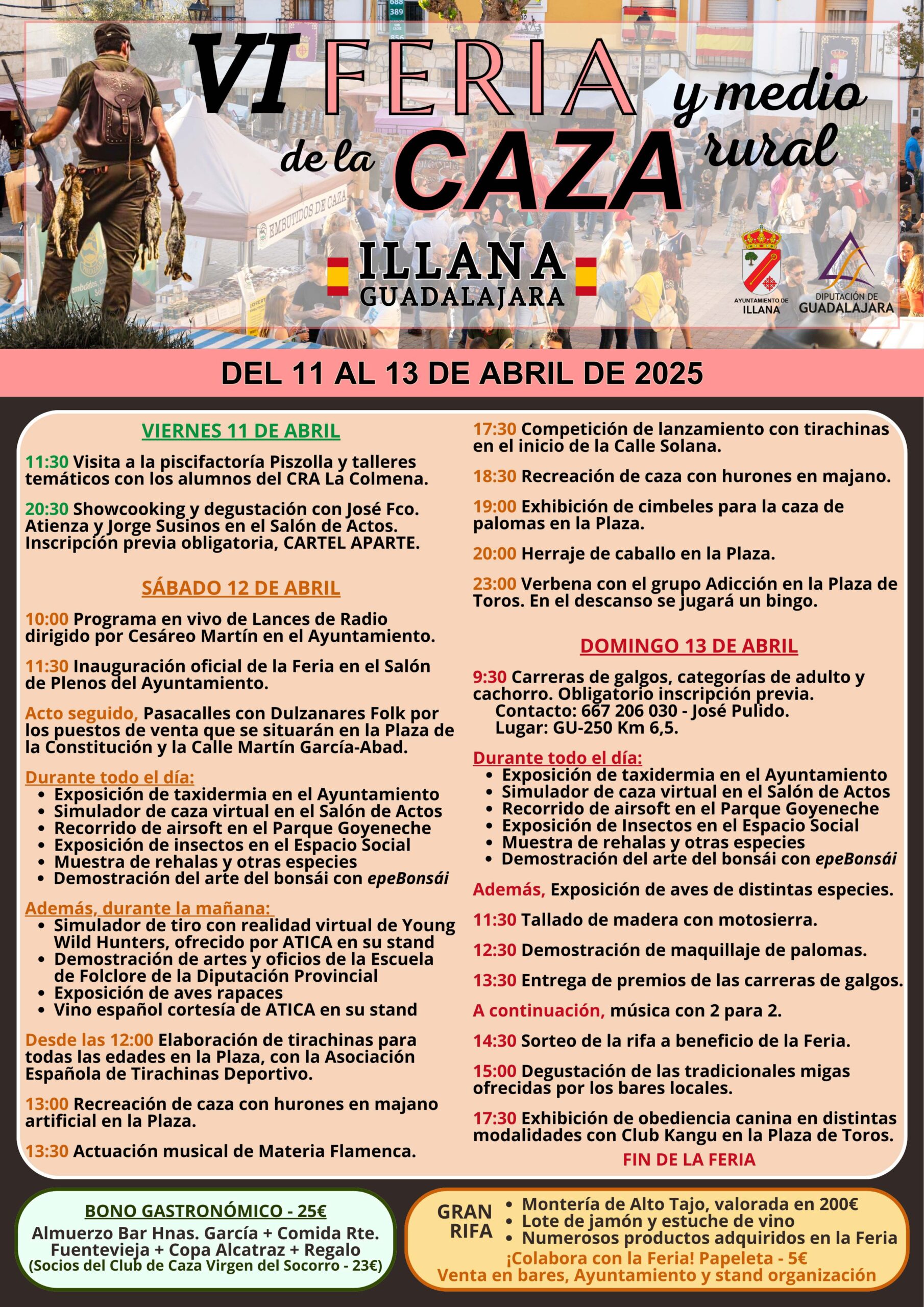 Illana celebra la VI Feria de la Caza y Medio Rural con un completo programa de actividades, gastronomía y tradición