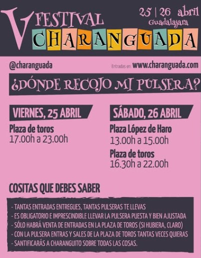V Festival Charanguada 2025 en Guadalajara: Charangas, Música en Vivo y Pasacalles por la Ciudad